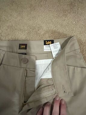 Lee Women Tan Classic Pants